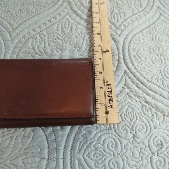 2/$30 Wilsons Leather Pelle Studio Brown Distressed Leather Wallet OS - Picture 11 of 14